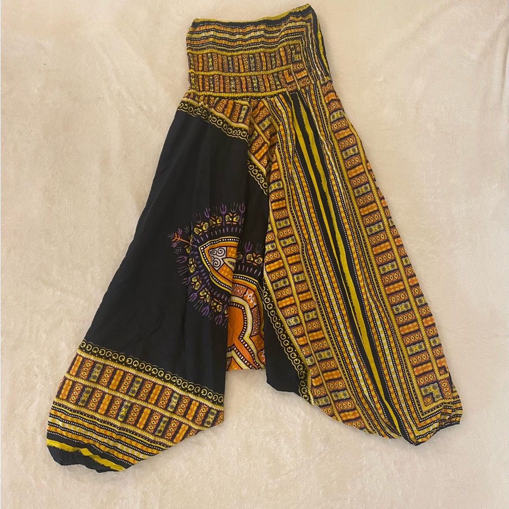 Karan Smocked Strapless African Dance Romper